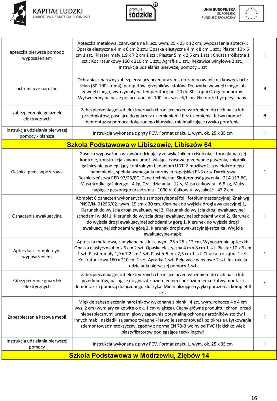 ; Instrukcja udzielania pierwszej pomocy szt ochraniacze narożne Ochraniacz narożny zabezpieczający przed urazami, do zamocowania na krawędziach: ścian (80-00 stopni), parapetów, grzejników, stołów.