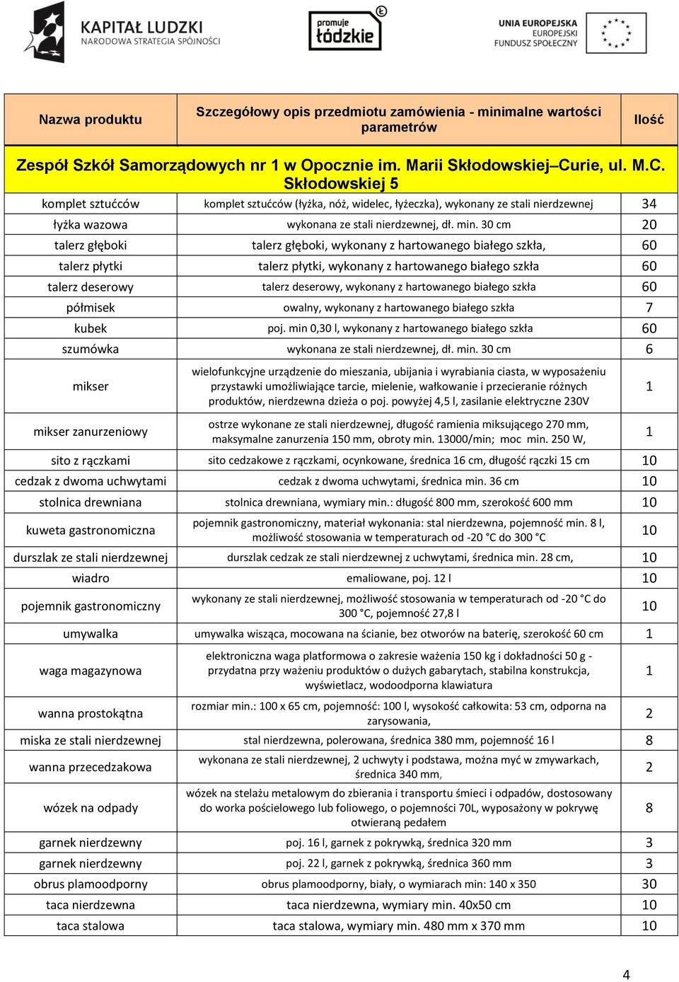 0 cm 0 talerz głęboki talerz głęboki, wykonany z hartowanego białego szkła, 60 talerz płytki talerz płytki, wykonany z hartowanego białego szkła 60 talerz deserowy talerz deserowy, wykonany z