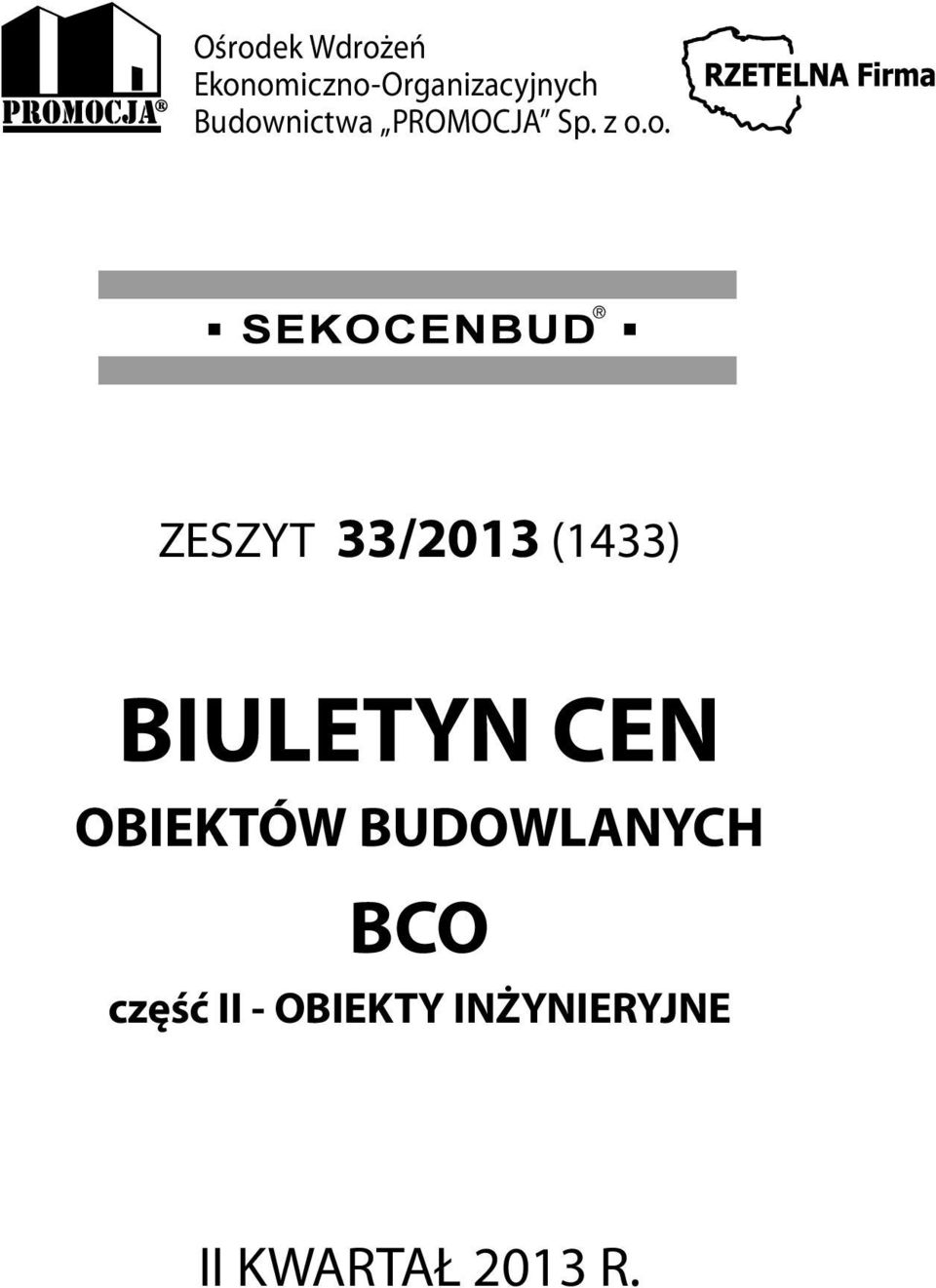 (1433) BIULETYN CEN OBIEKTÓW BUDOWLANYCH BCO