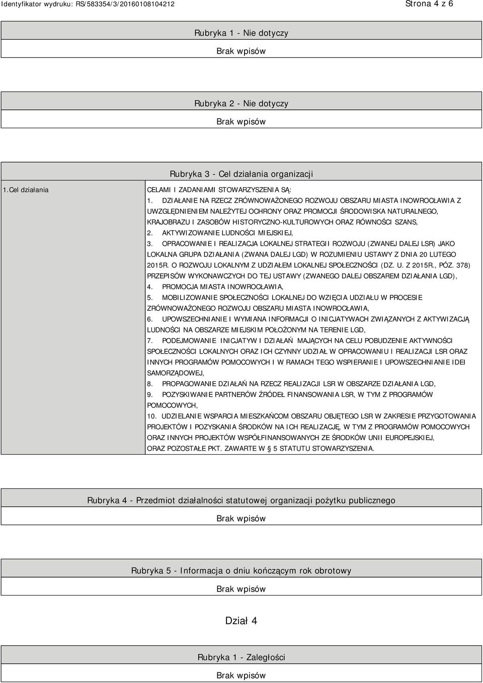 RÓWNOŚCI SZANS, 2. AKTYWIZOWANIE LUDNOŚCI MIEJSKIEJ, 3.