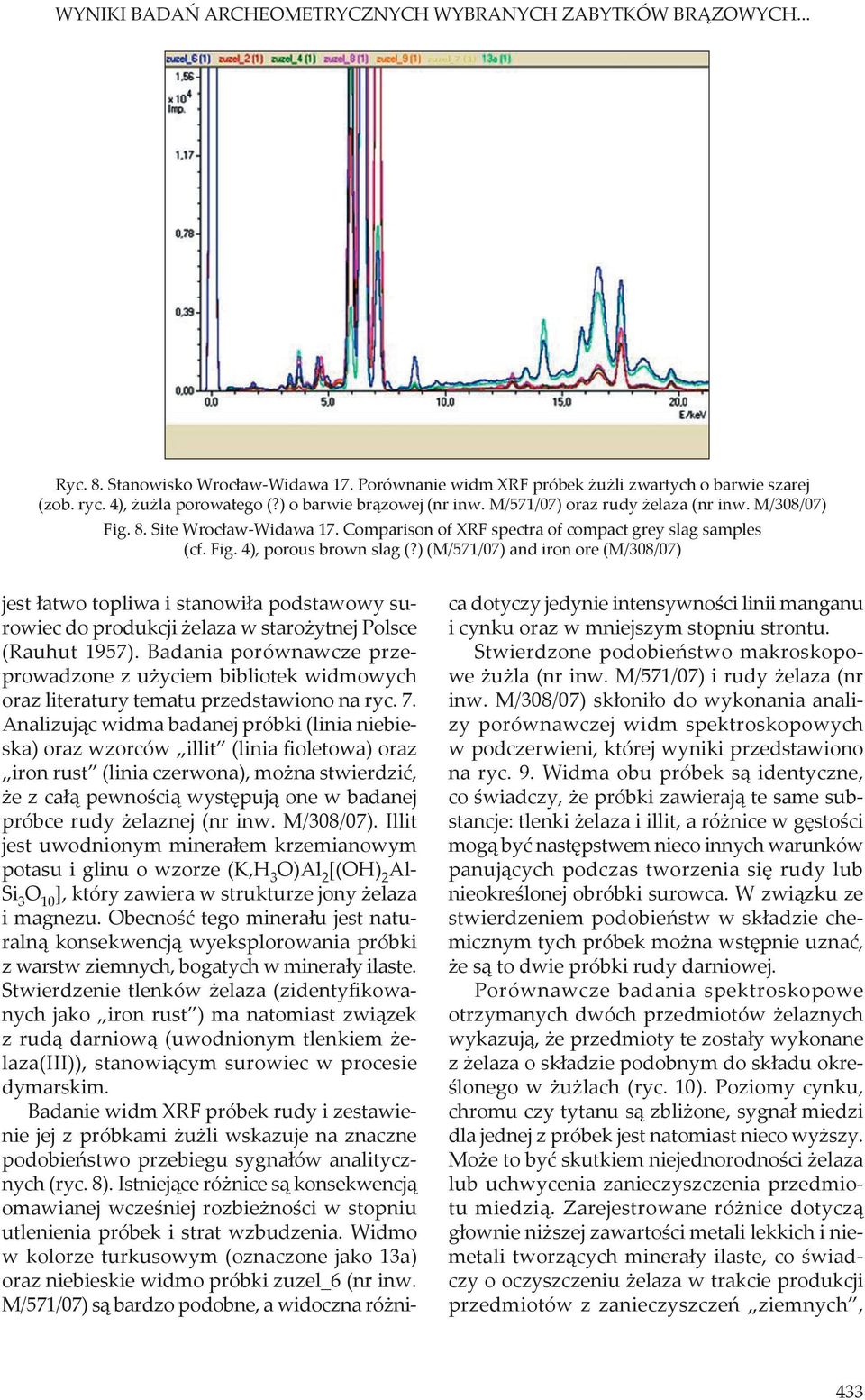 ) (M/571/07) and iron ore (M/308/07) jest łatwo topliwa i stanowiła podstawowy surowiec do produkcji żelaza w starożytnej Polsce (Rauhut 1957).