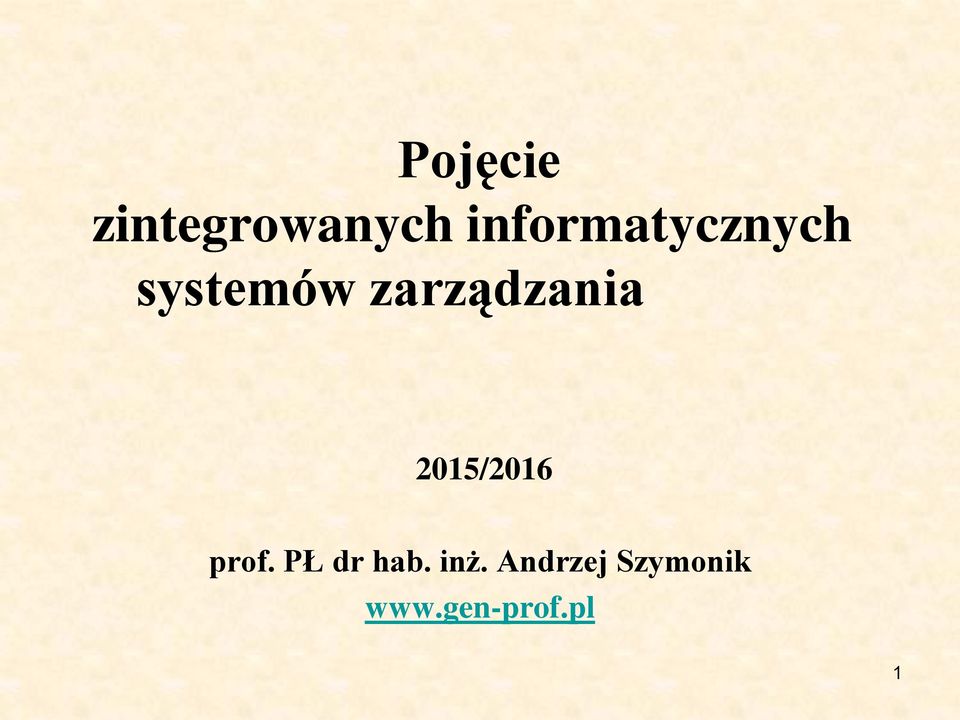 zarządzania 2015/2016 prof.