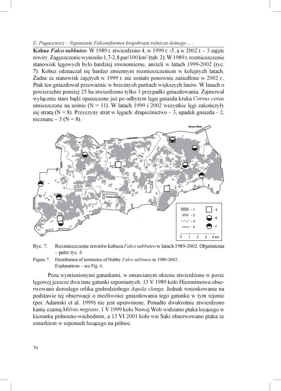 Kobuz odznaczał się bardzo zmiennym rozmieszczeniem w kolejnych latach. Żadne ze stanowisk zajętych w 1999 r. nie zostało ponownie zasiedlone w 2002 r.