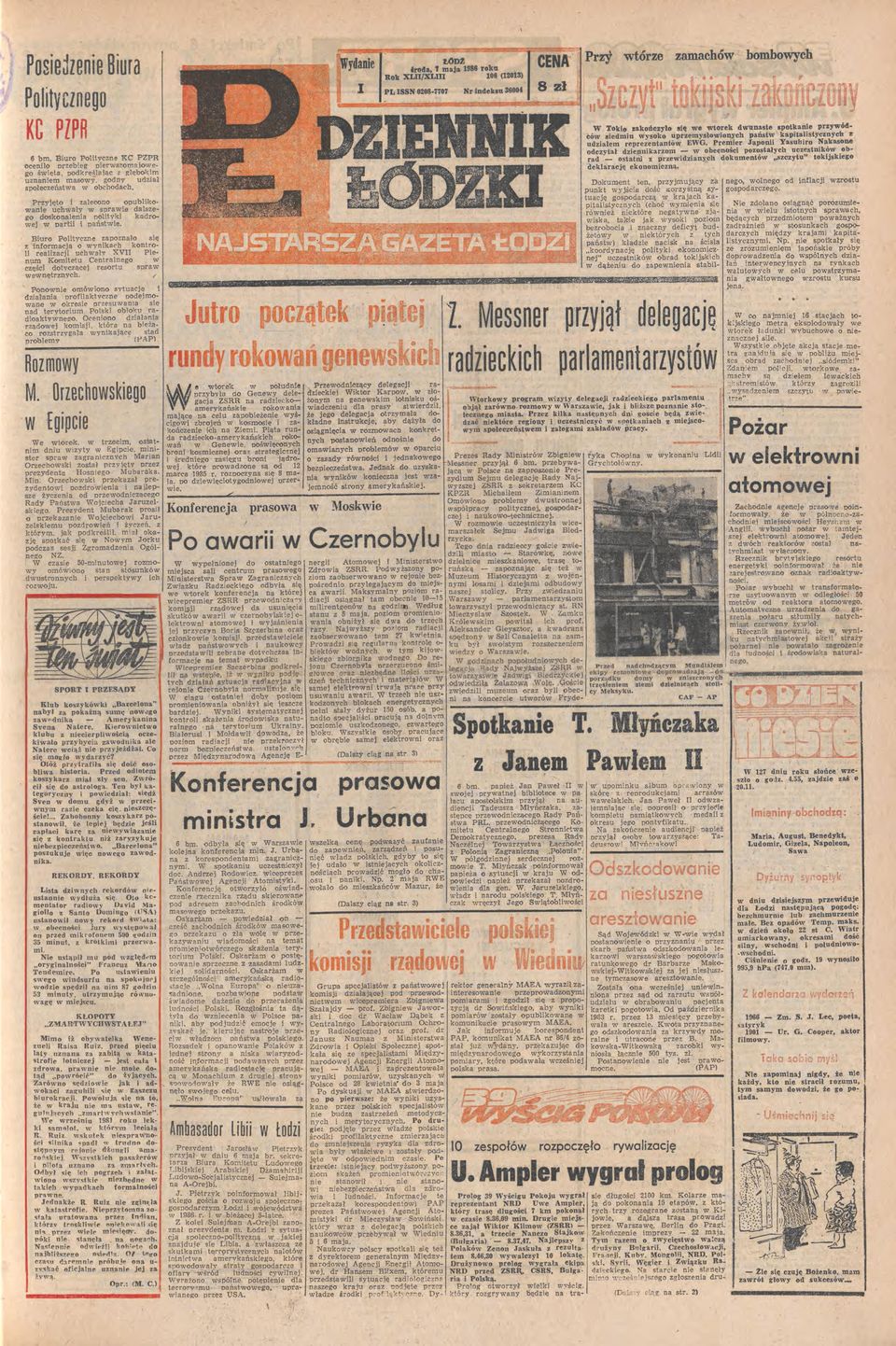 Ysuhro Nksone obecnośc poosłych ucesnkó obodcył dennkrom rd osn prednych dokumenó scyu" okjskego łeklrcję ekonomcną 6 bm Buro Polyc2;ne KC PZPR persomjoeocenło prebeg go śę p<>dkreśląc l(łębokm udł