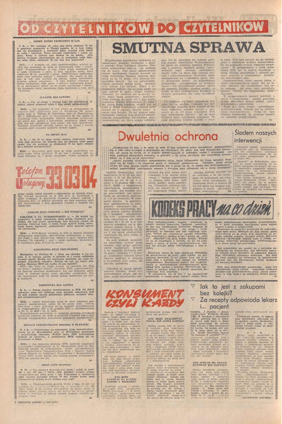 RED: 4 reś ub roku opublkolśmy rykuł Ko jes olnony od op użykone rd eler" Prypomnelśmv nm kóre grupy bonenó są oóle lolnone opł A ęc s_yske osoby kóre ukońc7yły 80 l ld ;:rupy ZBoWDocy poberjący re