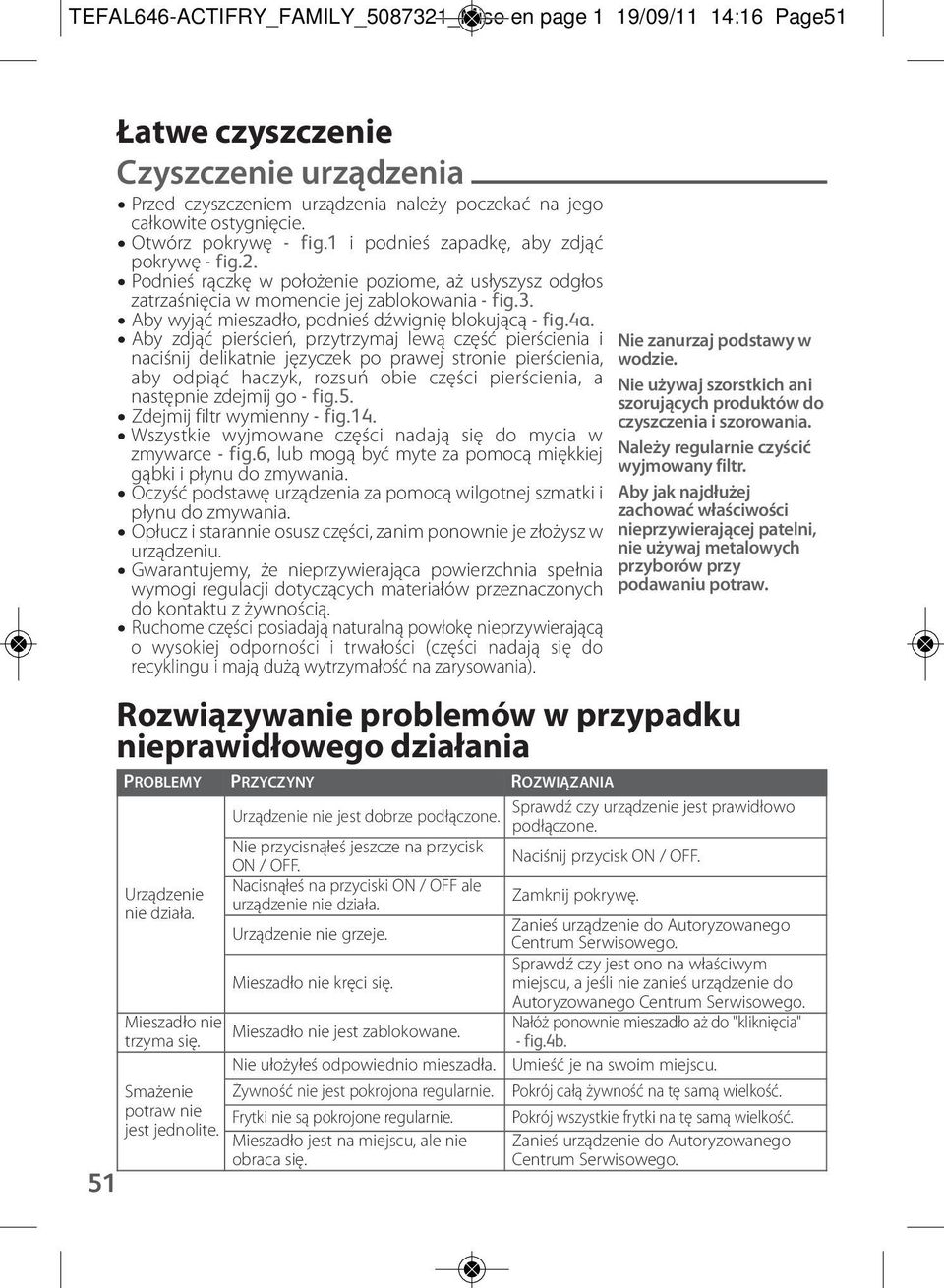 Aby wyjąć mieszadło, podnieś dźwignię blokującą - fig.4a.