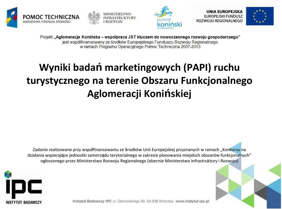 Konkursu na działania wspierające jednostki samorządu terytorialnego w zakresie planowania miejskich