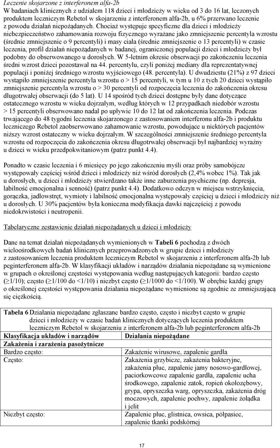 Chociaż występuje specyficzne dla dzieci i młodzieży niebezpieczeństwo zahamowania rozwoju fizycznego wyrażane jako zmniejszenie percentyla wzrostu (średnie zmniejszenie o 9 percentyli) i masy ciała