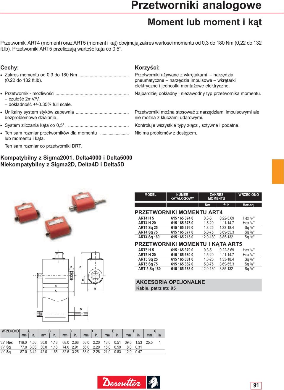 pneumatyczne narzędzia impulsowe wkrętarki elektryczne i jednostki montaŝowe elektryczne. Przetworniki- moŝliwości... czułość 2mV/V. dokładność +/-0.35% full scale. Unikalny system styków zapewnia.