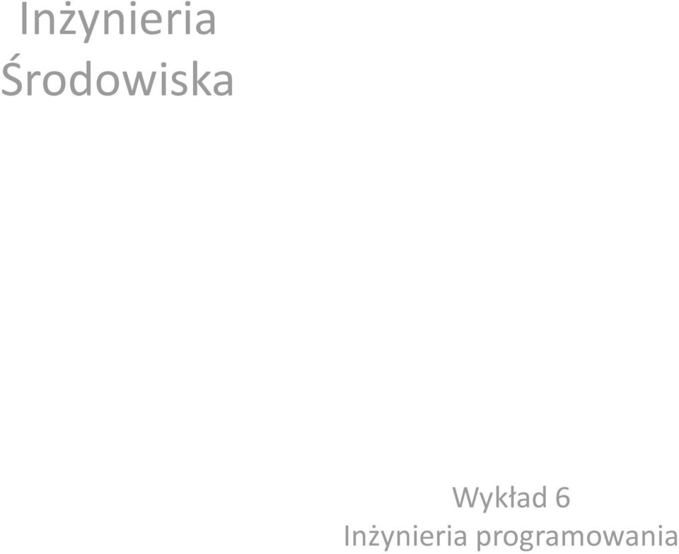 Wykład 6 