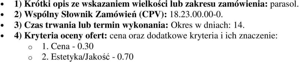 wielkości lub