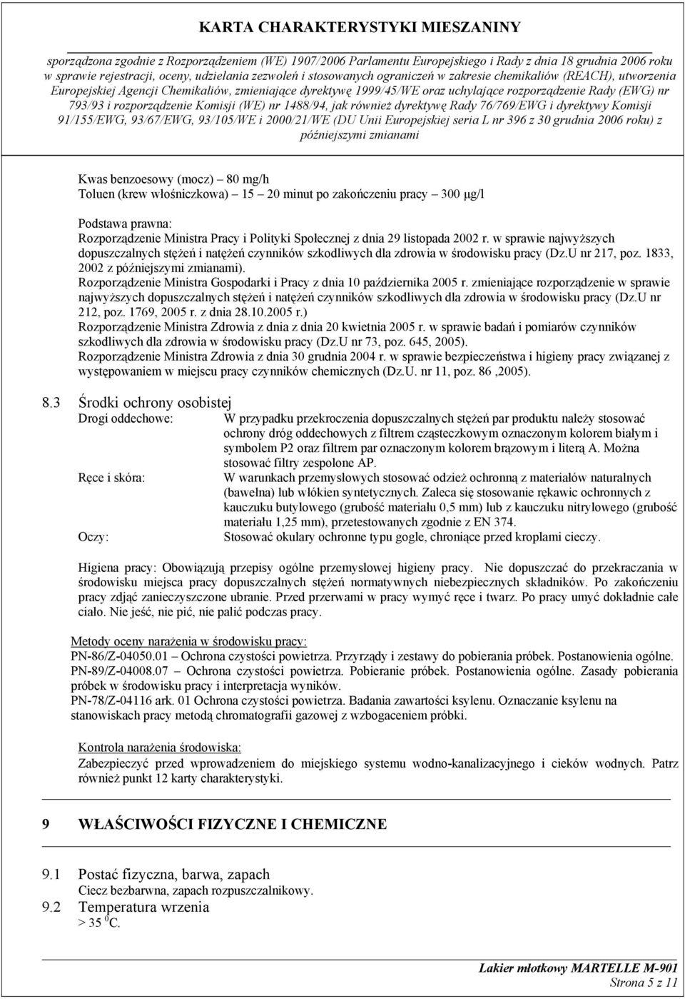 Rozporządzenie Ministra Gospodarki i Pracy z dnia 10 października 2005 r.