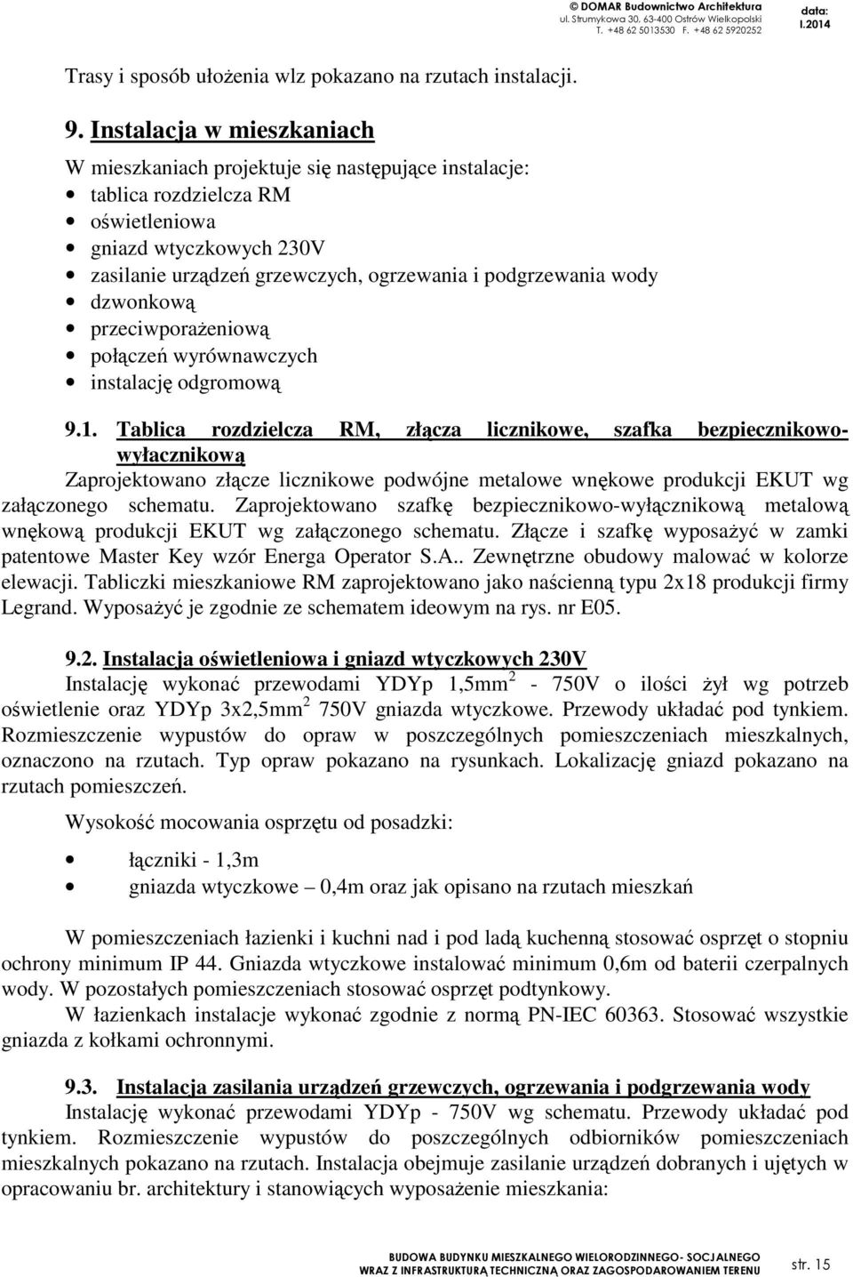 wody dzwonkową przeciwporażeniową połączeń wyrównawczych instalację odgromową 9.1.