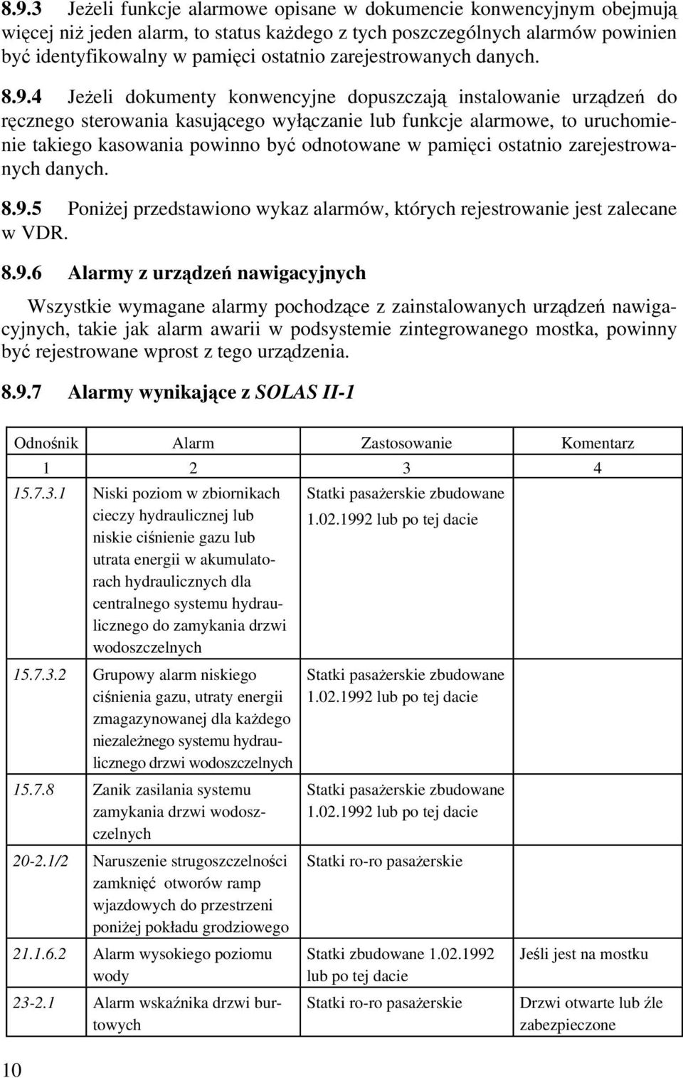 4 Jeżeli dokumenty konwencyjne dopuszczają instalowanie urządzeń do ręcznego sterowania kasującego wyłączanie lub funkcje alarmowe, to uruchomienie takiego kasowania powinno być odnotowane w pamięci