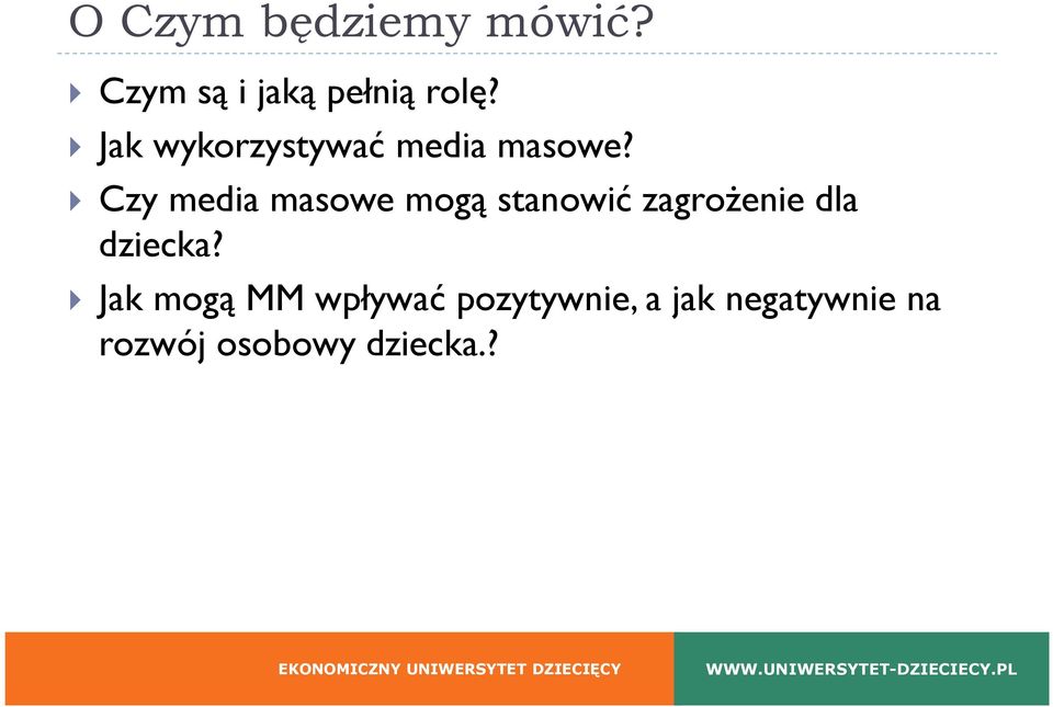 Czy media masowe mogą stanowić zagrożenie dla dziecka?