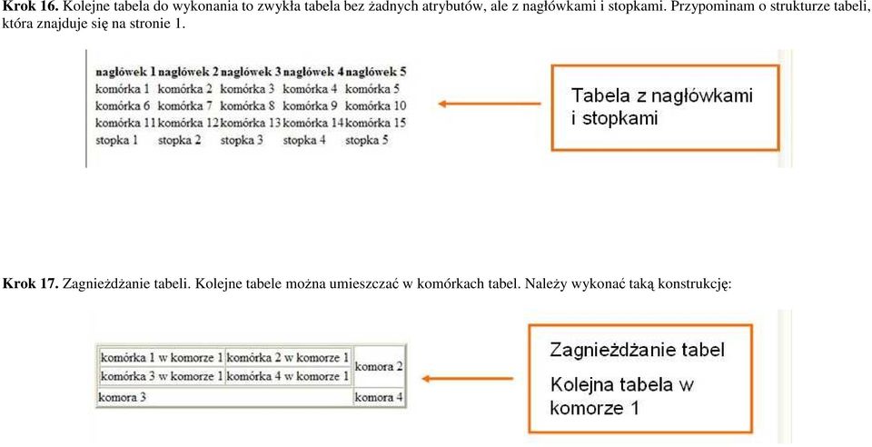 z nagłówkami i stopkami.