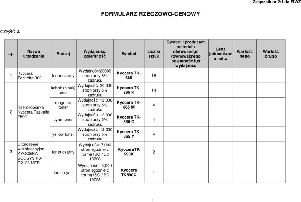 pojemność Wydajność:0000 przy % zadruku Wydajność: 0 000 przy % zadruku Wydajność: 000 przy % zadruku Wydajność: 000 przy % zadruku Wydajność: 000 przy % zadruku Wydajność: 7,000 zgodnie