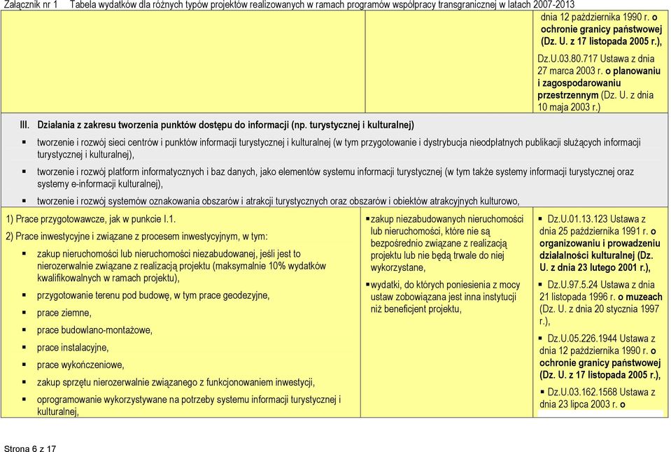 ) tworzenie i rozwój sieci centrów i punktów informacji turystycznej i kulturalnej (w tym przygotowanie i dystrybucja nieodpłatnych publikacji służących informacji turystycznej i kulturalnej),