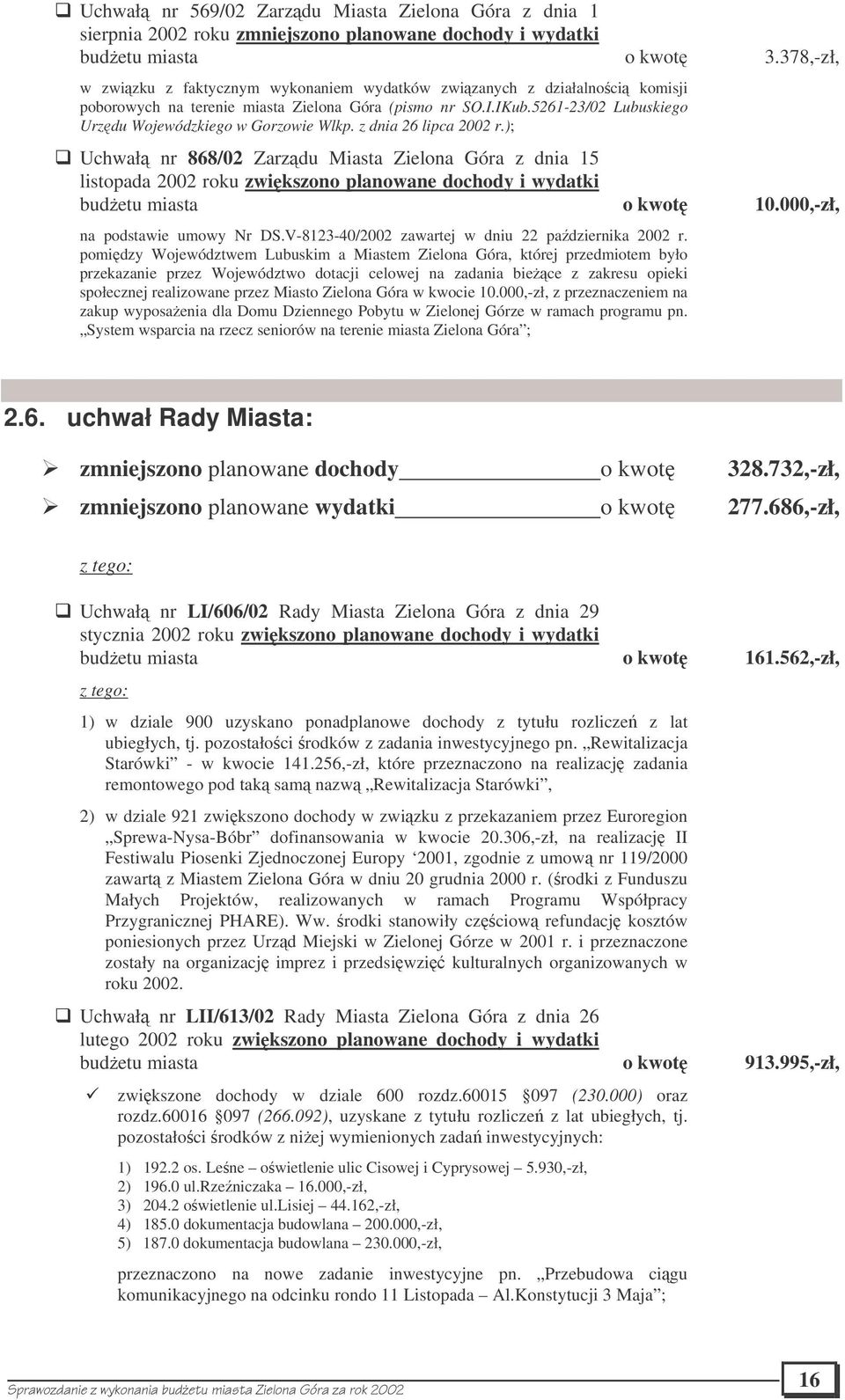 5261-23/02 Lubuskiego Urzdu Wojewódzkiego w Gorzowie Wlkp. z dnia 26 lipca 2002 r.