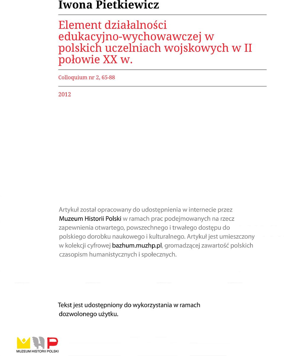 polskich uczelniach wojskowych