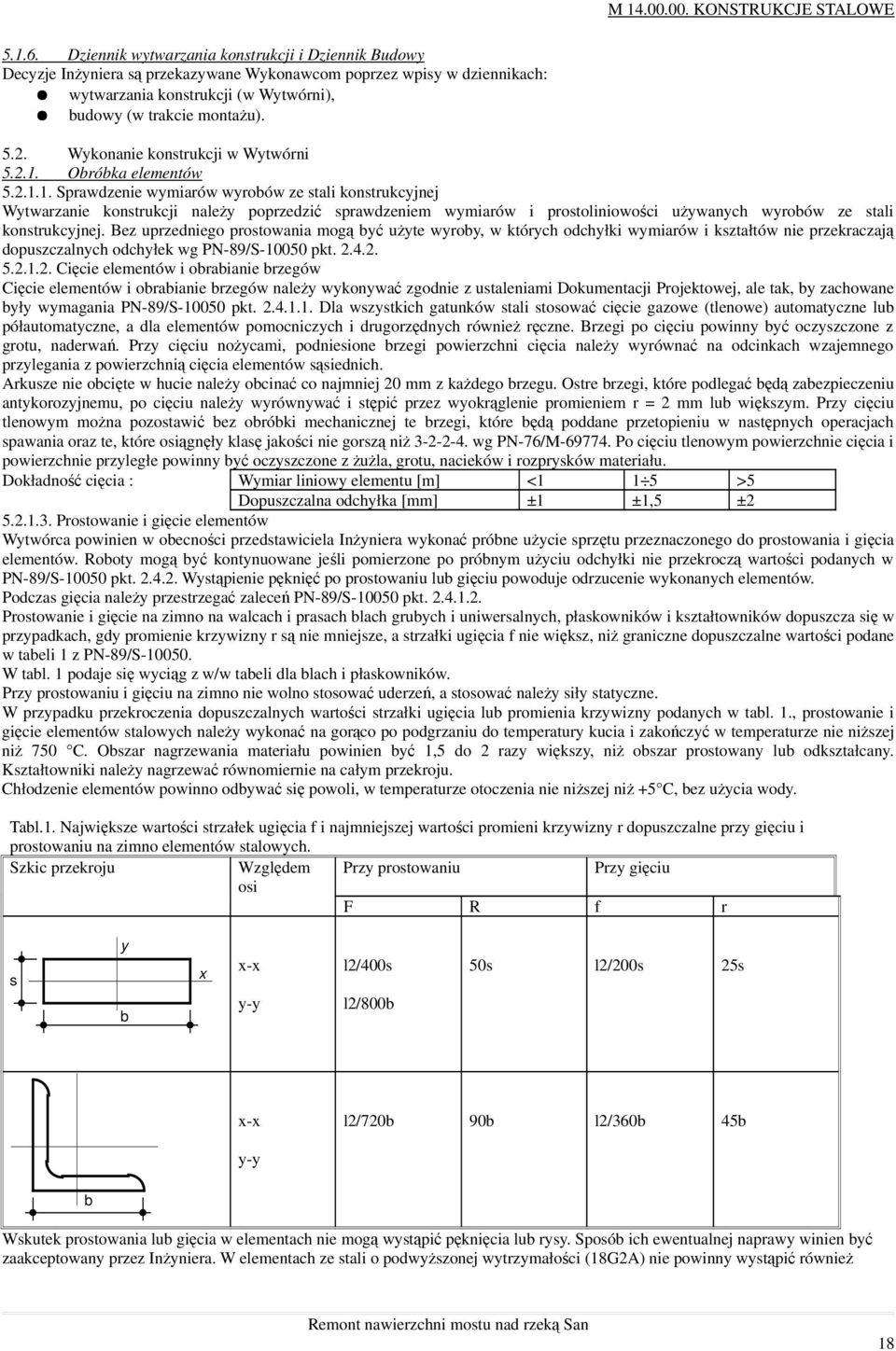 Wykonanie konstrukcji w Wytwórni 5.2.1.