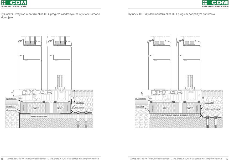 Wojska Polskiego 112 A, tel. 87 565 36 45, fax 87 565 36 68; e -mail: cdm@cdm-drewno.pl CDM Sp. z o.o. - 16-400 Suwałki, ul.