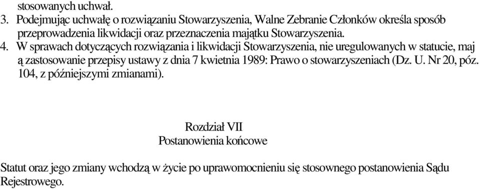 majątku Stowarzyszenia. 4.