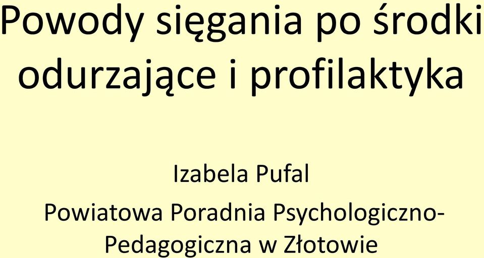 Izabela Pufal Powiatowa