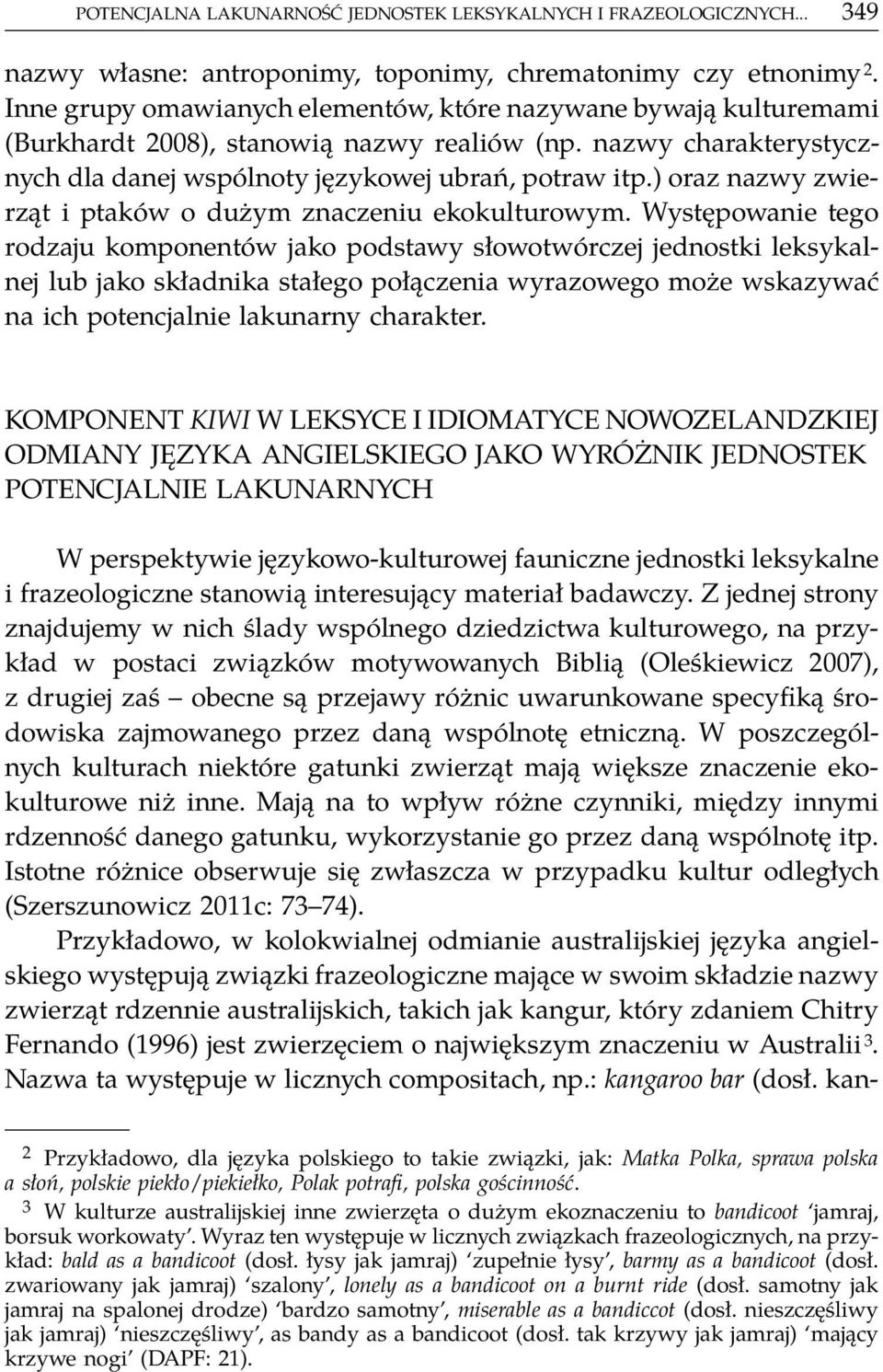 ) oraz nazwy zwierząt i ptaków o dużym znaczeniu ekokulturowym.