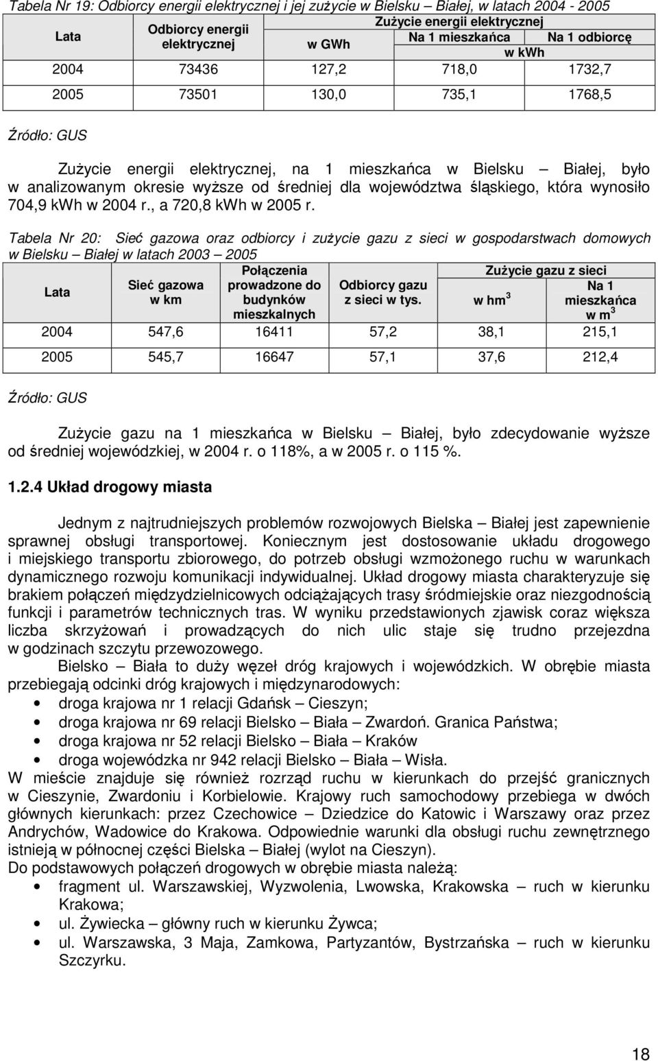 województwa śląskiego, która wynosiło 704,9 kwh w 2004 r., a 720,8 kwh w 2005 r.