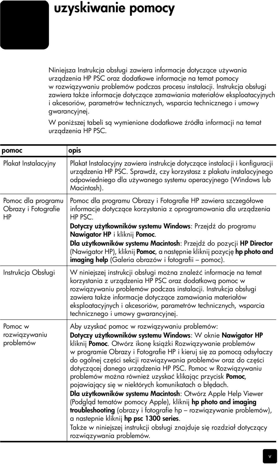 W poni szej tabeli s wymienione dodatkowe ródła informacji na temat urz dzenia HP PSC.