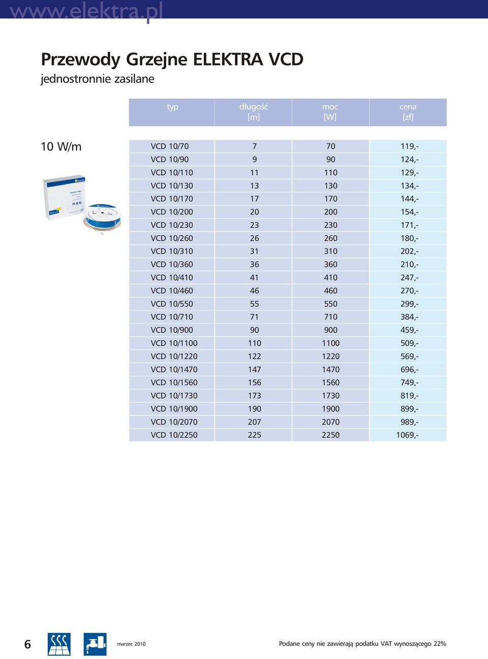 VCD 10/410 41 410 47,- VCD 10/460 46 460 70,- VCD 10/550 55 550 99,- VCD 10/710 71 710 384,- VCD 10/900 90 900 459,- VCD 10/1100 110 1100 509,- VCD 10/10 1 10