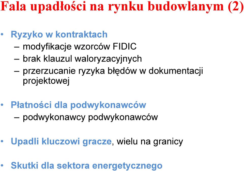 dokumentacji projektowej Płatności dla podwykonawców podwykonawcy