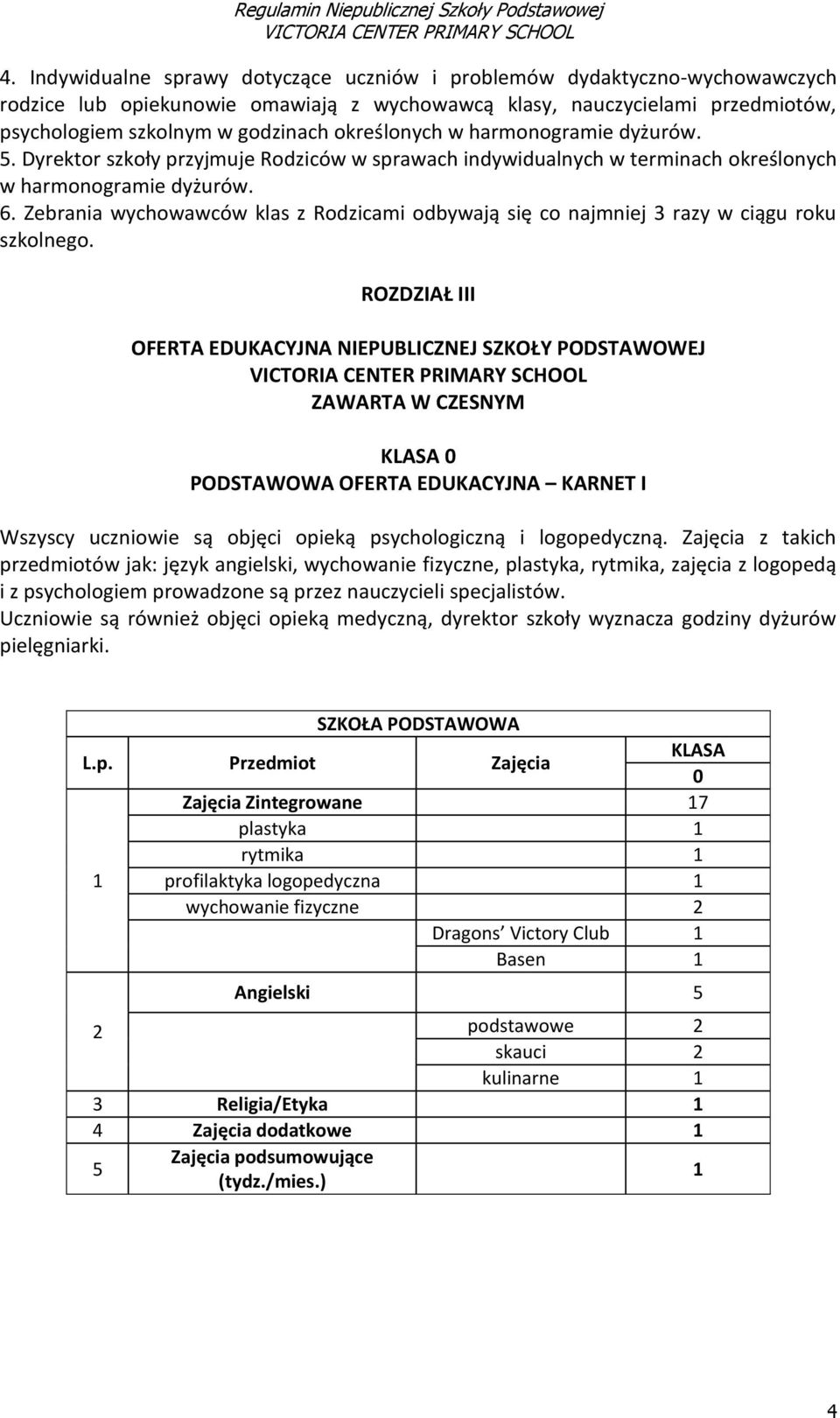 Zebrania wychowawców klas z Rodzicami odbywają się co najmniej 3 razy w ciągu roku szkolnego.