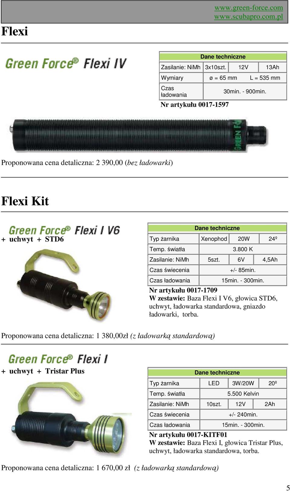 Nr artykułu 0017-1709 W zestawie: Baza Flexi I V6, głowica STD6, uchwyt, ładowarka standardowa, gniazdo ładowarki, torba.