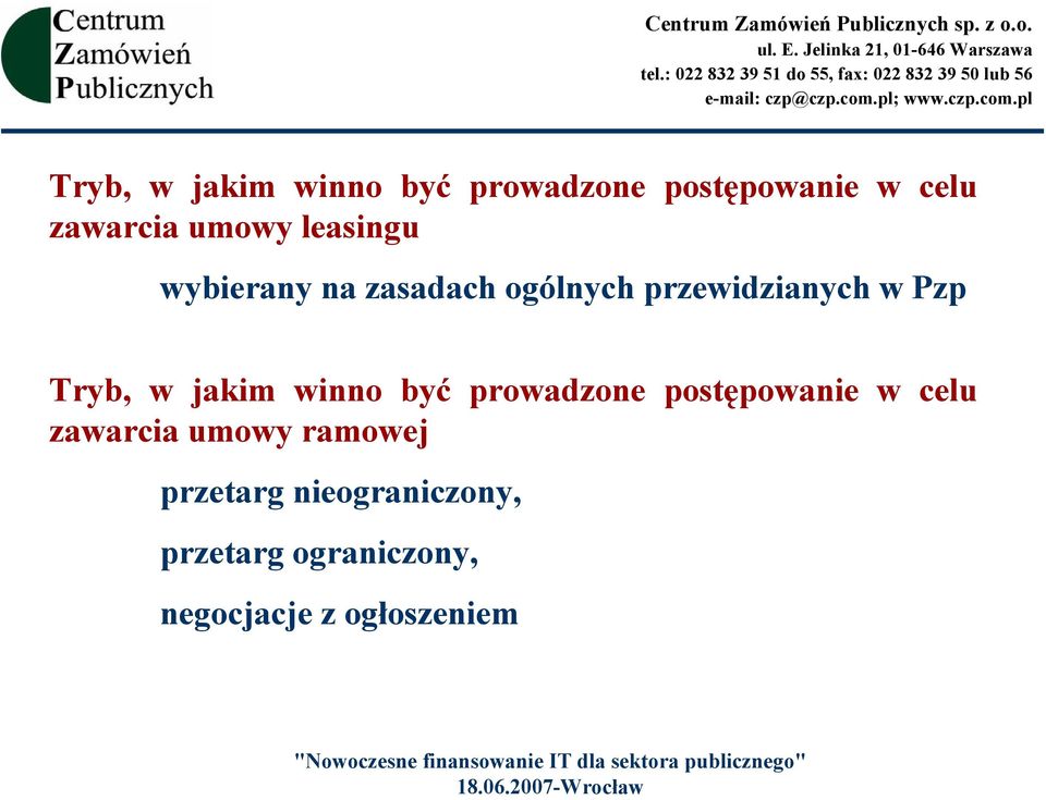 przetarg nieograniczony, przetarg ograniczony, negocjacje z