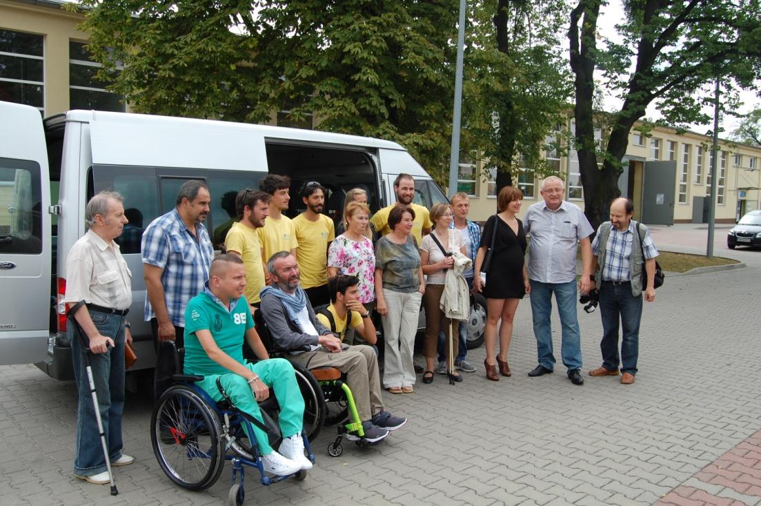 Spotkanie z francuskimi rowerzystami w powiecie