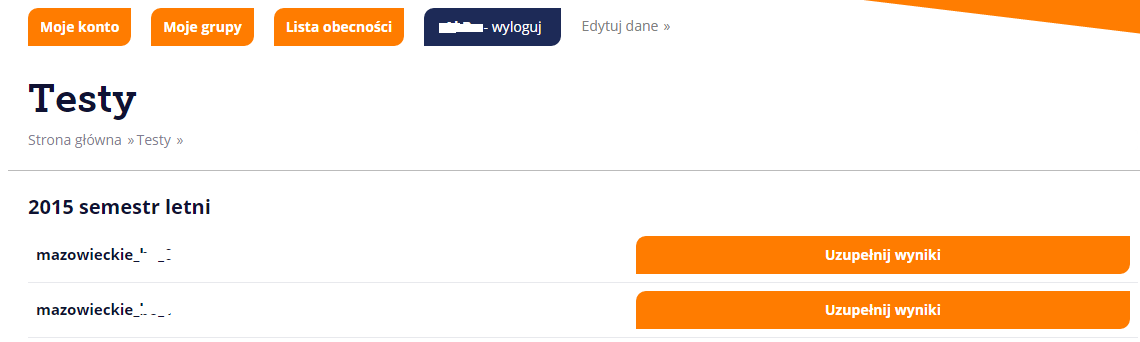 Testy sprawnościowe Przez cały rok trener ma dostęp do modułu testów sprawnościowych w prowadzonych przez siebie grupach.