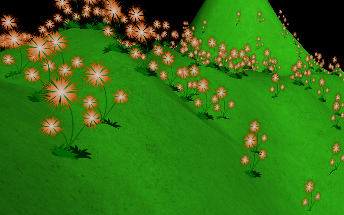 Wstep shadery Nasz pomysł Obraz: Animowane kwiatki: