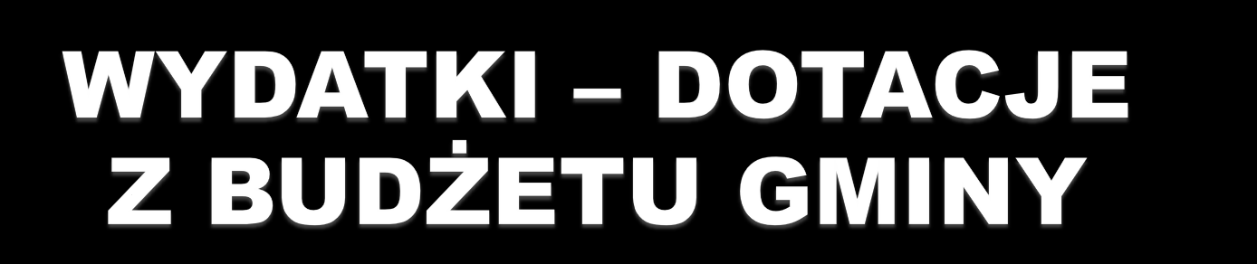 2,20% 19,05% Dotacja przedmiotowa (dla ZGM) 260.