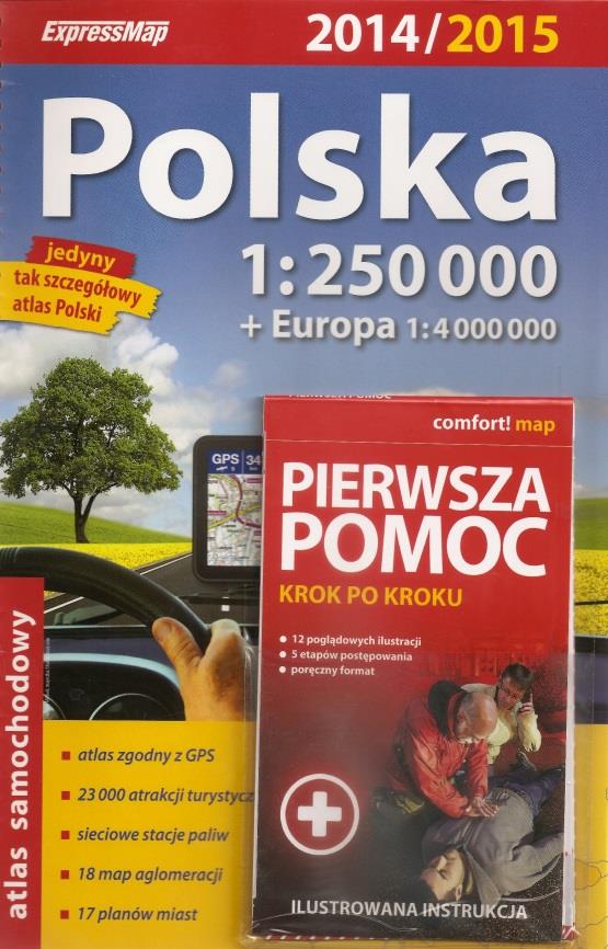 Polska 1: 250 000: atlas samochodowy, red.