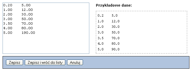 Kalibracja urządzeń Ze względu na fakt, że zwracane przez konwerter analogcyfra wartości zapisywane są w bazie danych w postaci napięcia, na odpowiednim wejściu ADC przy wyświetlaniu wyników