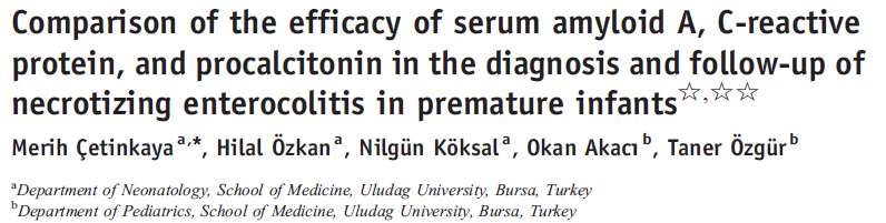 Total 152 infants 3 groups Parametry hematologiczne CRP, PCT, Amyloid A, i posiew krwi pobierano w dobie 0,