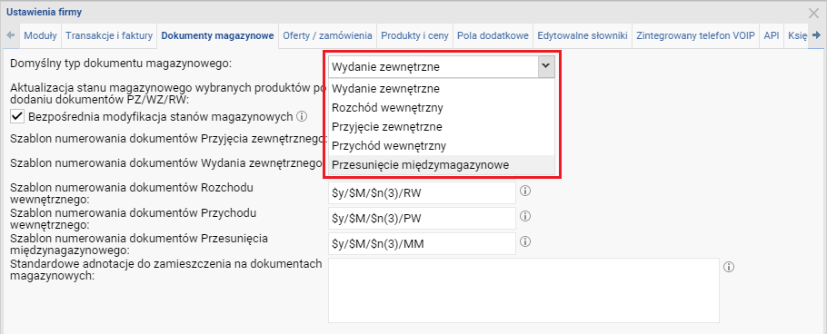 Zaznaczenie checkboxu Zapamiętaj odpowiedź i nie pytaj ponownie spowoduje, że system zapamięta wybraną odpowiedź i przy kolejnym tworzeniu dokumentu magazynowego nie będzie się już pytał o