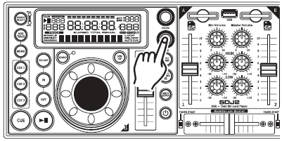 MENU PRESET (C.D.) RESET ALL: Wejdź do MENU PRESET a następnie obróć FOLDER KNOB (8) aŝ wyświetli się RESET ALL?. Wciśnij FOLDER KNOB (8), aby wrócić do ustawień domyślnych.