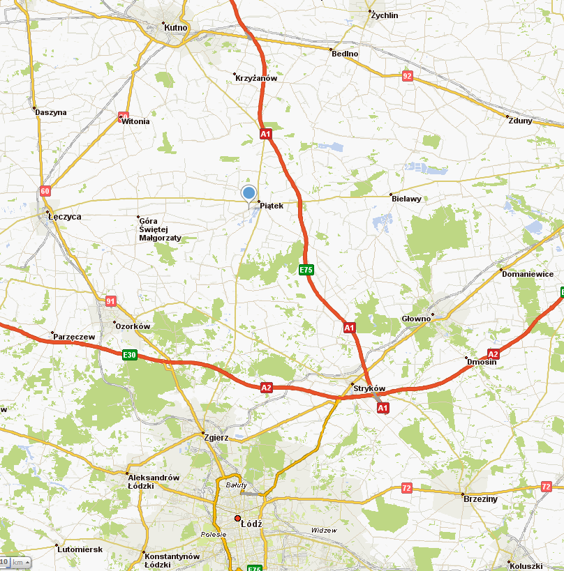 Mapa 2: Lokalizacja Gminy Piątek w powiecie Łęczyckim IV.