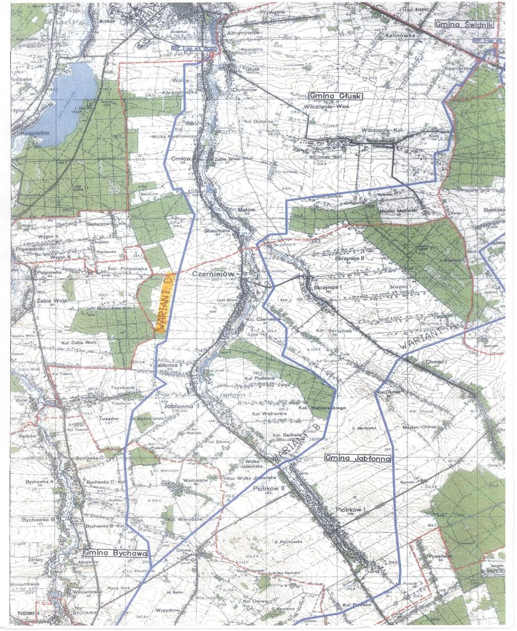 Planowane Inwestycje Gazyfikacja Miasta Bychawa Zakres przedsięwzięcia: st I - 2 szt. gaz. pś/c 22,2 km gaz.