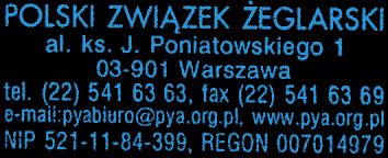 POLSKI ZWIĄZEK ŻEGLRSKI Egzamin: JHTOWY STERNIK MORSKI JHTY ŻGLOWE MORSKIE 1. Na jachcie jest urządzenie sterowe ze sterociągami. Podczas rejsu stwierdzono luzy przy obracaniu koła sterowego.