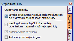 Powtórzenie poszukiwania pojedynczego zapisu wg dowolnego ciągu znaków Powtórzenie wykonujemy wciskając klawisze Ctrl+F3. Kursor przeskakuje do następnego rekordu o zadanym ciągu znaków.