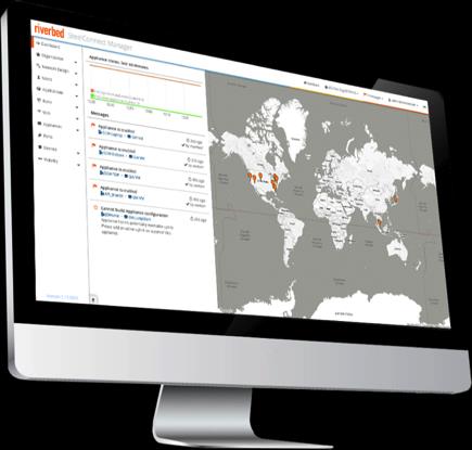 SDN w wydaniu Riverbed SteelConnect SteelHead + SteelConnect Smaller Branches Secure Gateway 100/300/1000 Series SD-LAN Connectivity WiFi + Switching Infrastructure-as-a-Service Secure Cloud Gateway